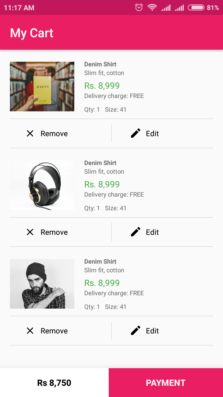 android shopping app source code